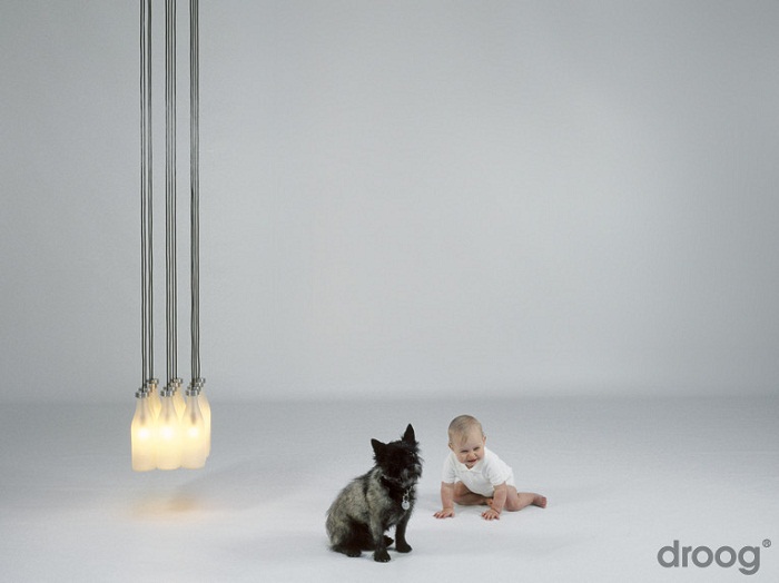 Milkbottle Lamp by Droog Design Lamps Milkbottle Lamp by Droog Design Lamps